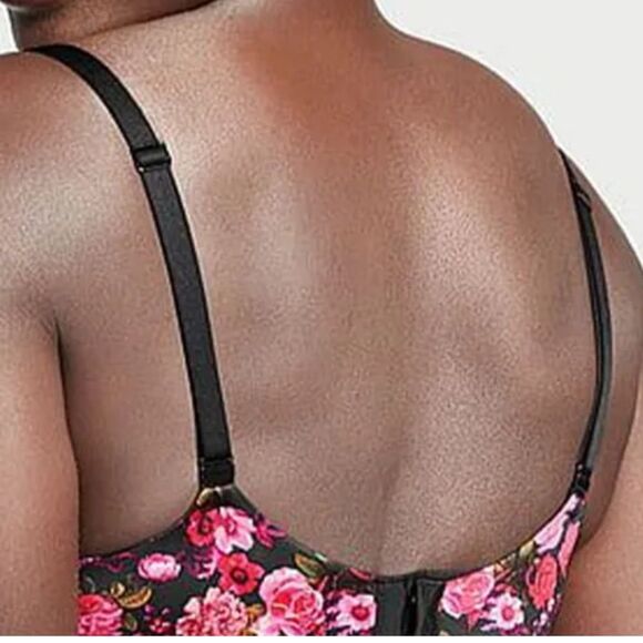 Victoria's Secret Body by Victoria Smooth Lightly Lined Demi Bra Floral-34DD-NWT - Picture 2 of 13